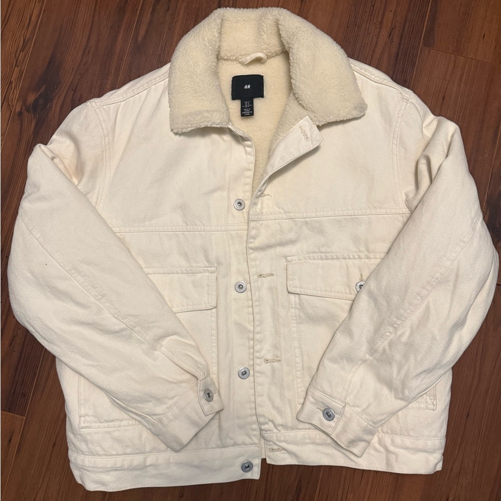 White denim jacket